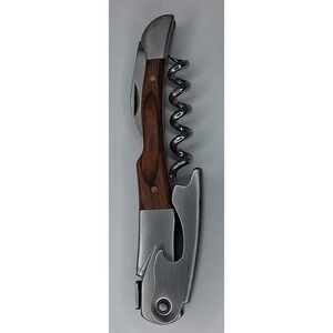 Wood Inlay Handle Corkscrew  Wine Promotion Bartender, bottle opener, foil cut